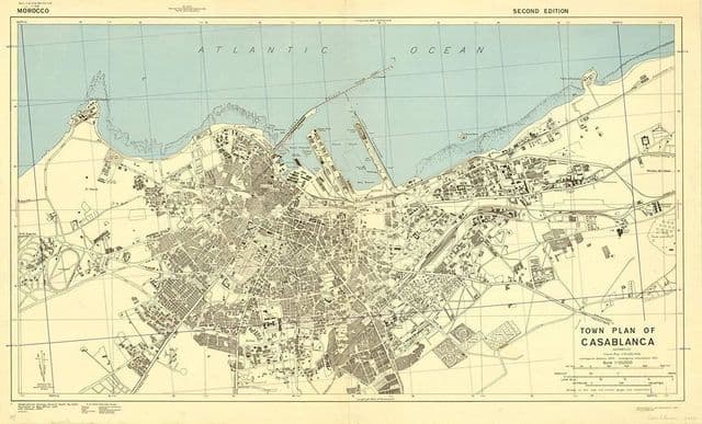 Plan historique de Casablanca