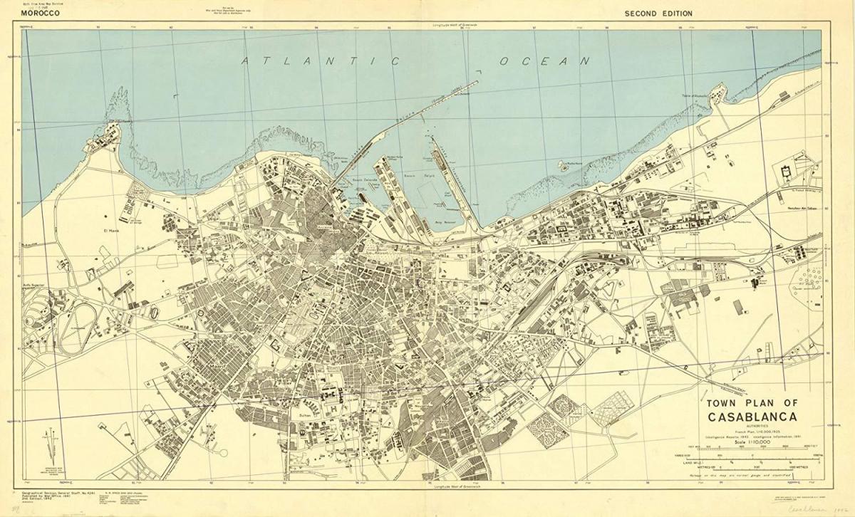 Plan historique de Casablanca